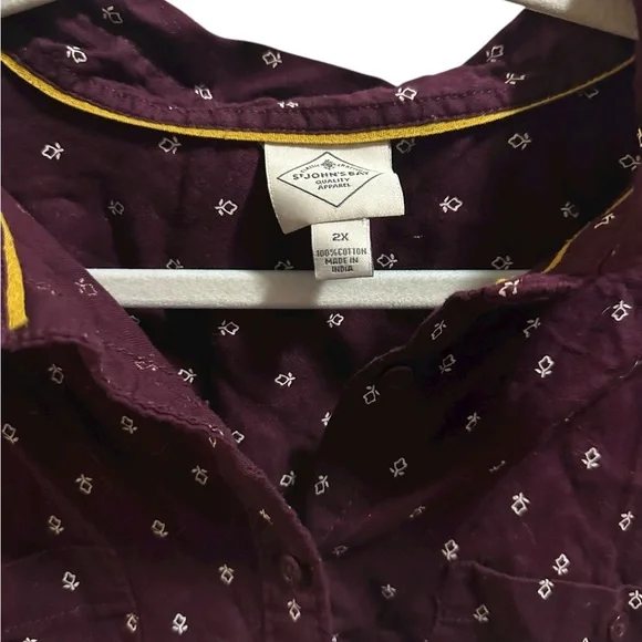 Sonoma Floral Button-Down Shirt size 2X - Picture 3 of 4